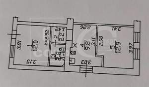 Дом 40м², 1-этажный, участок 3 сот.