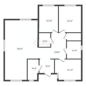 Дом 139м², 1-этажный, участок 8 сот.