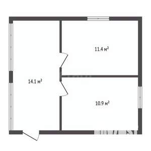 Дом 36м², 1-этажный, участок 6 сот.