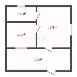 Дом 30м², 2-этажный, участок 6 сот.