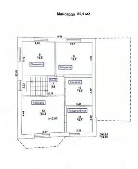 Дом 275м², 3-этажный, участок 10 сот.  
