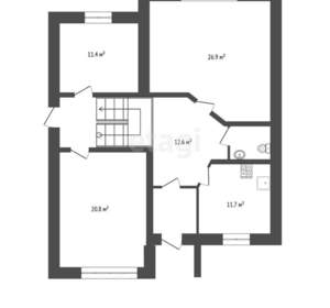 Дом 375м², 3-этажный, участок 10 сот.  