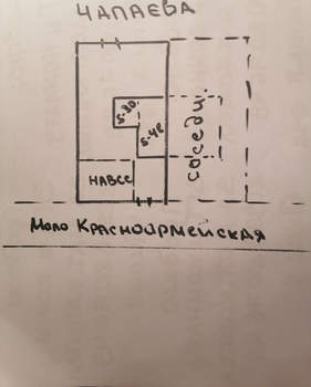 Дом 78м², 1-этажный, участок 6 сот.  