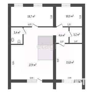 Дом 185м², 2-этажный, участок 3 сот.  