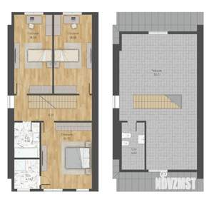 Таунхаус 215м², 2-этажный, участок 2 сот.  