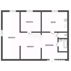 Дом 98м², 1-этажный, участок 5 сот.  