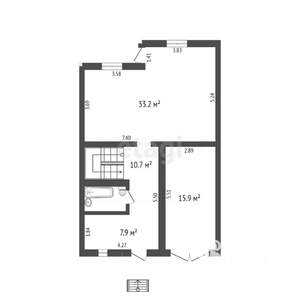 Таунхаус 220м², 2-этажный, участок 4 сот.  