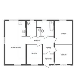 Дом 119м², 1-этажный, участок 5 сот.  