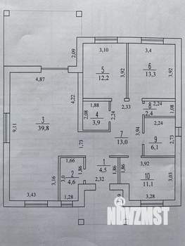 Дом 155м², 1-этажный, участок 7 сот.  