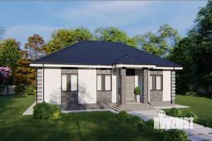 Дом 119м&sup2;, 1-этажный, участок 5 сот.  