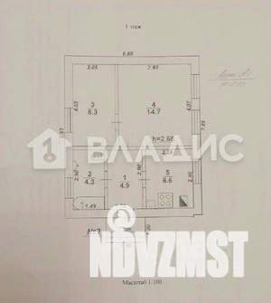 Дом 38м², 1-этажный, участок 3 сот.  