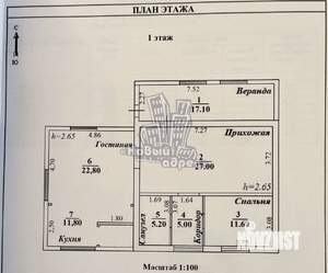 Дача 100м², 2-этажный, участок 8 сот.  