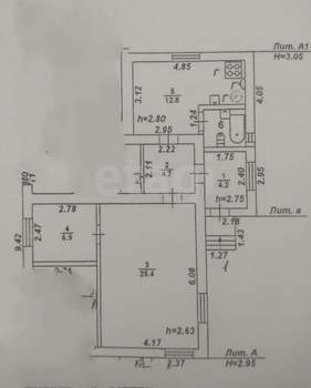 Дом 57м², 1-этажный, участок 2 сот.  