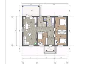 Дом 119м&sup2;, 1-этажный, участок 5 сот.  