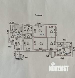 Дом 80м², 1-этажный, участок 3 сот.  