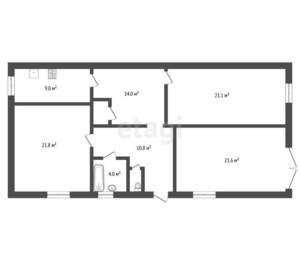 Дом 180м², 2-этажный, участок 3 сот.  