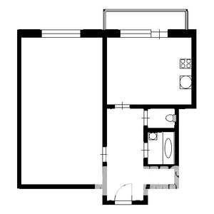 1-к квартира, на длительный срок, 40м2, 1/10 этаж