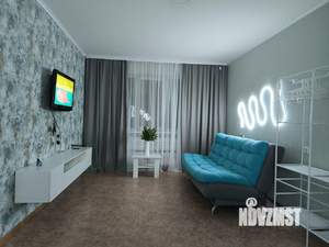 1-к квартира, посуточно, 43м2, 1/1 этаж