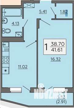 1-к квартира, посуточно, 41м2, 1/1 этаж