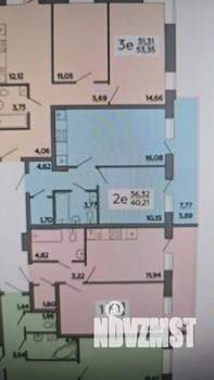 2-к квартира, на длительный срок, 40м2, 6/20 этаж