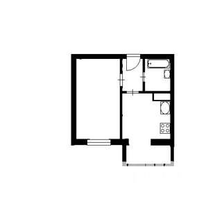 1-к квартира, на длительный срок, 35м2, 5/20 этаж