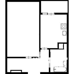 1-к квартира, на длительный срок, 44м2, 9/25 этаж