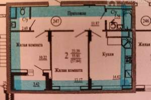 2-к квартира, на длительный срок, 56м2, 16/19 этаж