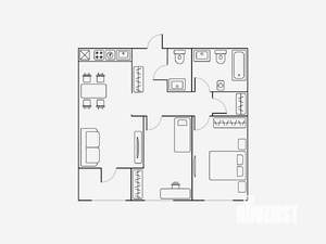 3-к квартира, на длительный срок, 66м2, 16/16 этаж