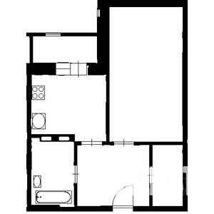 1-к квартира, на длительный срок, 45м2, 4/17 этаж