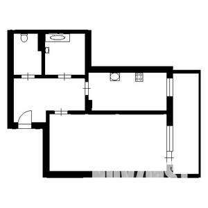 1-к квартира, на длительный срок, 45м2, 4/9 этаж