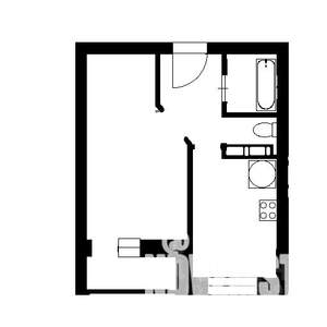 1-к квартира, на длительный срок, 39м2, 2/20 этаж