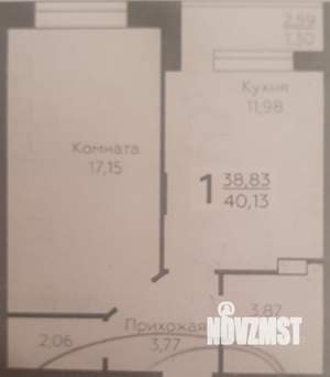 1-к квартира, на длительный срок, 40м2, 8/17 этаж