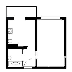 1-к квартира, на длительный срок, 34м2, 3/25 этаж