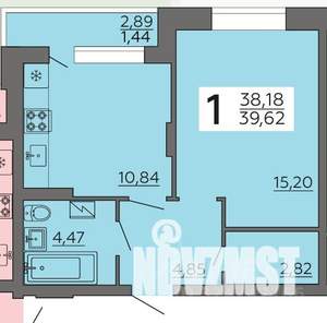 1-к квартира, на длительный срок, 40м2, 12/20 этаж