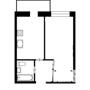 1-к квартира, на длительный срок, 40м2, 10/19 этаж