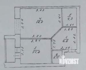 1-к квартира, на длительный срок, 44м2, 6/9 этаж