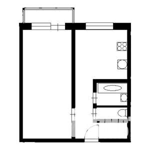 1-к квартира, на длительный срок, 39м2, 1/10 этаж