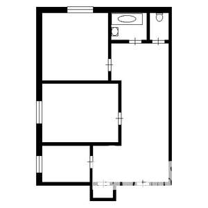 2-к квартира, на длительный срок, 55м2, 3/9 этаж