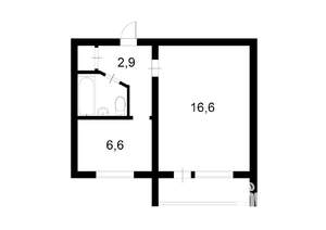 1-к квартира, на длительный срок, 32м2, 4/5 этаж
