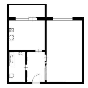 1-к квартира, на длительный срок, 41м2, 1/16 этаж