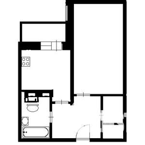 1-к квартира, на длительный срок, 40м2, 9/17 этаж