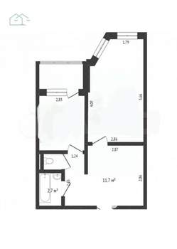 1-к квартира, на длительный срок, 38м2, 7/10 этаж