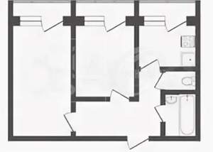 2-к квартира, на длительный срок, 50м2, 2/16 этаж