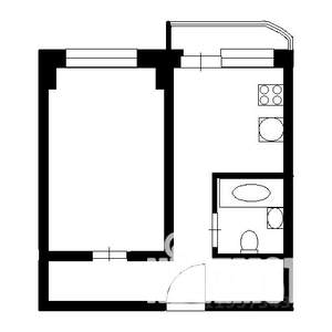 1-к квартира, на длительный срок, 45м2, 16/16 этаж