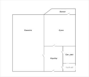 1-к квартира, на длительный срок, 37м2, 13/16 этаж