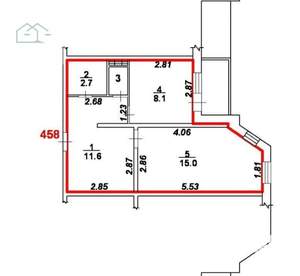 1-к квартира, на длительный срок, 38м2, 7/10 этаж