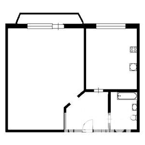 1-к квартира, на длительный срок, 40м2, 5/18 этаж