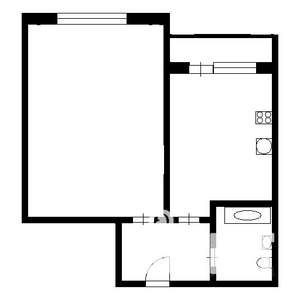 1-к квартира, на длительный срок, 35м2, 5/9 этаж