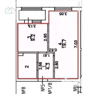 1-к квартира, на длительный срок, 39м2, 2/18 этаж