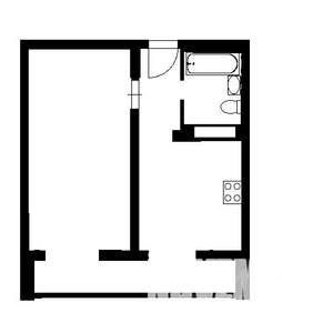 1-к квартира, на длительный срок, 40м2, 17/17 этаж